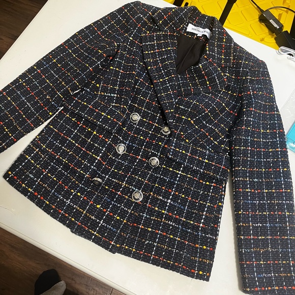 Veronica Beard Rumer Dickey Jacket Multicolor Tweed Blazer - Picture 9 of 12